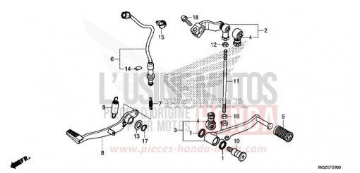 PEDALE CB500FF de 2015